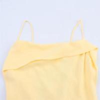 Vestido estilo vacaciones francés 2025 sin espalda, dulce temperamento, con tirantes, falda larga, ropa nueva de verano para mujer. - details 8