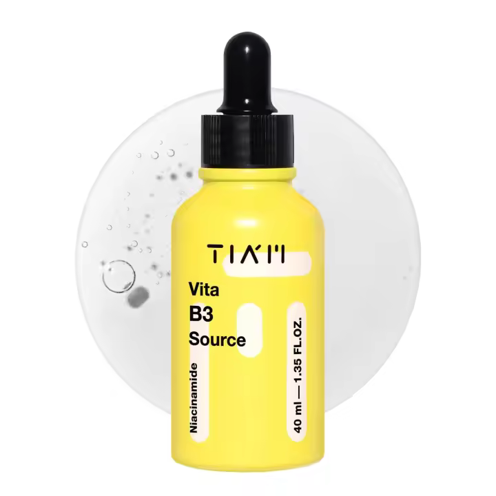 TIAM Vita B3 Source, 1.35 fl oz, suero de niacinamida al 10% con arbutina al 2% para una piel radiante y equilibrada, cuidado de la piel coreano vegano - 1