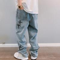 Jeans de Pierna Ancha y Estilo Callejero Nuevo 2025 Pantalones Cargo de Denim Suelto y Casual con Estilo Coreano - details 5