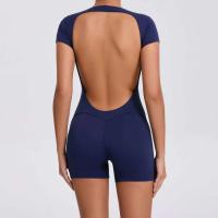 Mono de Yoga de Alta Brillo Conjunto Deportivo de Gimnasio sin Espalda para Mujeres - details 29