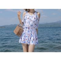 Vestido de Baño de Malla Estilo Shoulder Off para Mujeres Pantalones de Baño en Doble Giro con Estilo de Primavera Térmica para Vacaciones - details 3