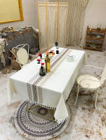 Mantel Rectangular Impermeable de algodón Lino con Borlas, Mantel Antimanchas, Impermeable, para Mesa de Comedor - details 18