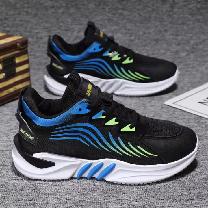 Zapatillas de Moda de Alta Gama para Hombres Cómodas y Ligeras con Cordones - 1