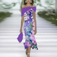 Vestido Largo para Mujer 2025 Miravia Estampado Elegante para Oficina/Fiesta - details 11