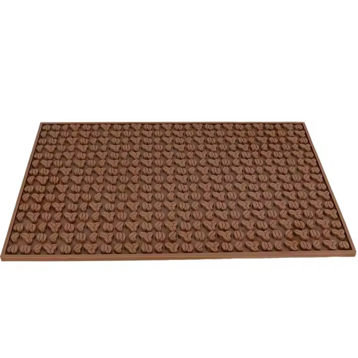 Tapete para barra, tapetes antideslizantes de PVC para servicio de barra, tapete para derrames, color marrón, 45x30x0,8 CM - 1