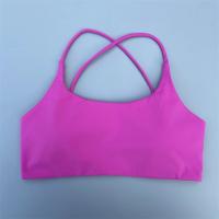 Sujetador deportivo para mujer, Bralette Sexy con tirantes cruzados en la espalda, Bralette de alto impacto para gimnasio, Yoga, entrenamiento, Top corto, chaleco, ropa interior push-up para correr - details 5
