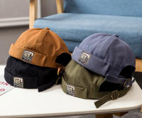 Men's Fashion Hip Hop Adjustable Metal Buckle Skull Cotton Brimless Hat Ideal Choice For Gifts - details 2