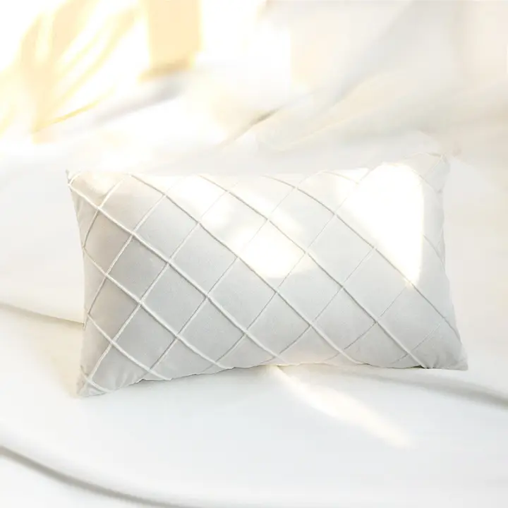 Funda de terciopelo blanco para decoración romántica, 2 unidades, para el hogar, sala de estar, sofá, varios tamaños - 1