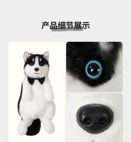 Bolsa de simulación de felpa Husky juguete lindo dos ha enviar novia muñeca animal - details 10