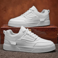 Zapatos Blancos Planos Para Hombre, Zapatos Deportivos Casuales - details 15