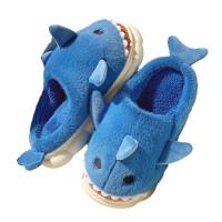 Zapatilla de tiburones nublados, Zapatillas de felpa de tiburón, zapatos de invierno, zapatillas mullidas de animales, zapatillas antideslizantes divertidas y cálidas de piel - details 4