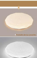 Lámpara colgante LED moderna regulable de 30 cm (11,8 pulgadas)/50 cm (19,7 pulgadas), 18 W/36 W, con temperatura de color ajustable y control remoto para dormitorio, salón, baño, cocina y oficina. - details 7