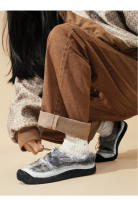 Zapatos de mujer con suela plana, cálidos y esponjosos para exteriores, zapatos casuales de algodón. - details 21