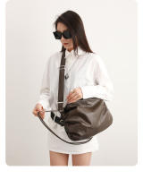 Bolso Cruzado de Gran Capacidad Diseño Plisado de Cordón Método de Espalda Múltiple - details 14