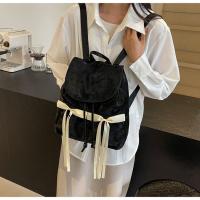 Kajenu-mochila con lazo de lona de nailon para mujer, bolso de viaje de gran capacidad, tendencia de moda, nicho coreano - details 25