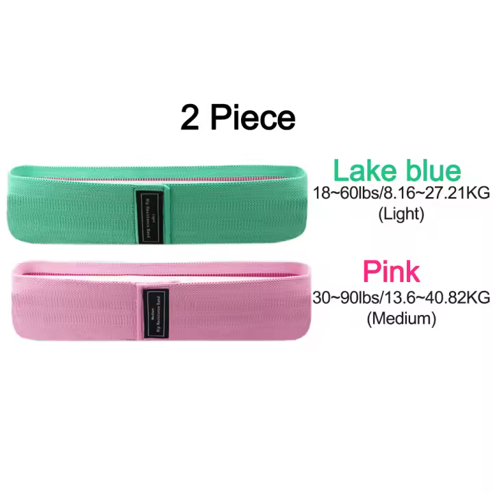 Bandas de Resistencia Elásticas Fiess para Yoga Pilates Gimnasio Equipo de Entrenamiento en Casa Circulo de la Cadera 1/2/3 PCs - 1