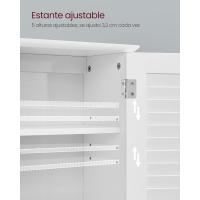 Armario de Pared para Baño Armario Colgante Armario de Almacenamiento con Estante Ajustable - details 4