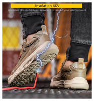 Zapatos de seguridad transpirables, zapatillas de trabajo con protección, antipinchazos, punta de acero, antideslizantes, Verano - details 5