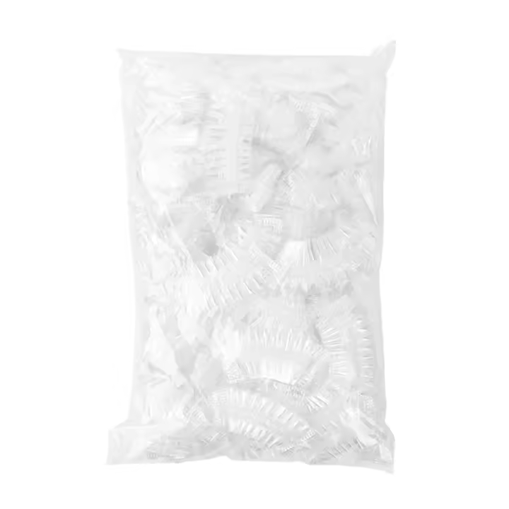 Orejeras desechables impermeables para salón de belleza, gorros protectores para las orejas, transparentes, para baño y ducha, 100 piezas - 1