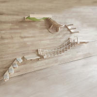 Hamaca montada en la pared para gatos, poste de rascado de cuerda de Sisal, torre de ￡rbol, casa de juguete para gatitos, rascador para gatos, marco de plataforma para escalar - details 4
