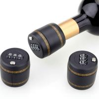 Sellador de barra para mantener el vino fresco, tapón de vino, bloqueo de botella de vino, bloqueo de combinación, protegido con contraseña - details 6