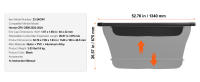 SucceBuy Cubierta de carga retráctil para Honda CRV 2023-2024, parasol de seguridad impermeable para maletero, cubierta trasera resistente a los rayos UV con aleación de aluminio y material de PVC - details 6