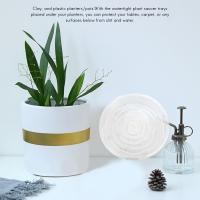 Platillos transparentes para plantas de interior y exterior, bandejas de goteo para maceta, jardín, 30cm, 12 pulgadas, 10 paquetes - details 1