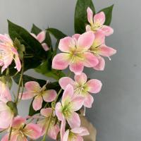Jasmine artificiales verticales de 80cm, impresión 3D, hermosa simulación de flor de jazmín hecha a mano, flor falsa de seda de tacto Real - details 13