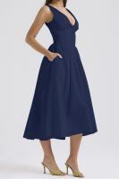 2025 nuevos modelos de primavera y verano, vestido de tirantes ajustado, vestido de temperamento con cuello en V estampado informal europeo y americano - details 31