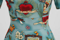 Fiesta de mujer, falda fina de lunares, retro, elegante - details 10