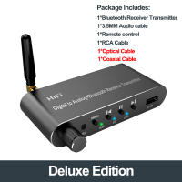 DAC-transmisor receptor con Bluetooth 5,1, adaptador de Audio inalámbrico de 3,5 MM, AUX, RCA, Coaxial óptico, u-disk, convertidor Digital a analógico - details 17