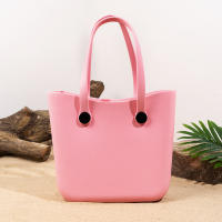 Bolso De Playa Grande Para Verano EVA Inodoro Para Mujer Bolsa De Picnic Con Agujeros Impermeable Bolsa De Hombro Con Manija - details 2