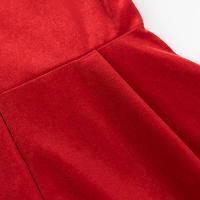 Elegante Vestido Mini de Moda para Mujer Cuello Cuadrado con Cuentas Vestido Rojo, Negro, Blanco para Fiestas - details 11