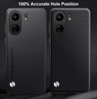 Funda de lujo de cuero PU para Xiaomi Redmi 13C Protección total de silicona mate - details 2