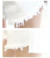Pantalones cortos vaqueros de verano para Mujer, pantalones cortos vaqueros negros, pantalones cortos para Mujer, pantalones cortos vaqueros blancos, ropa de calle para Mujer - details 12