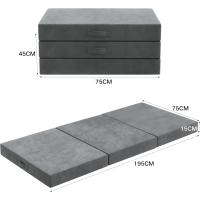 Plegable Suelo 195 x 140x10 cm colchones Plegables Invitados Espuma Funda Lavable Viajes Camping Invitados - details 16