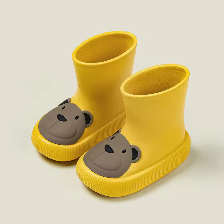 Botas de lluvia impermeables antideslizantes para bebés y niños, temporada de lluvia, caña media. - 1