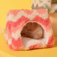 Casa de hámster de invierno gruesa, cama cómoda y cálida para loros, tienda triangular para loros, nido colgante para hámster para invierno y otoño - details 2