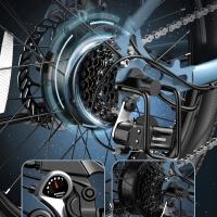 FAFREES F20 Light Bicicleta Eléctrica Plegable,Motor de 250W, Batería de 36V 14.5Ah, Pantalla LCD,Pneumáticos de 20*1,95 pulgadas,Velocidad Máxima de 25km/h,SHIMANO de 7 Velocidades,Frenos de Disco Mecánicos,Rojo - details 5