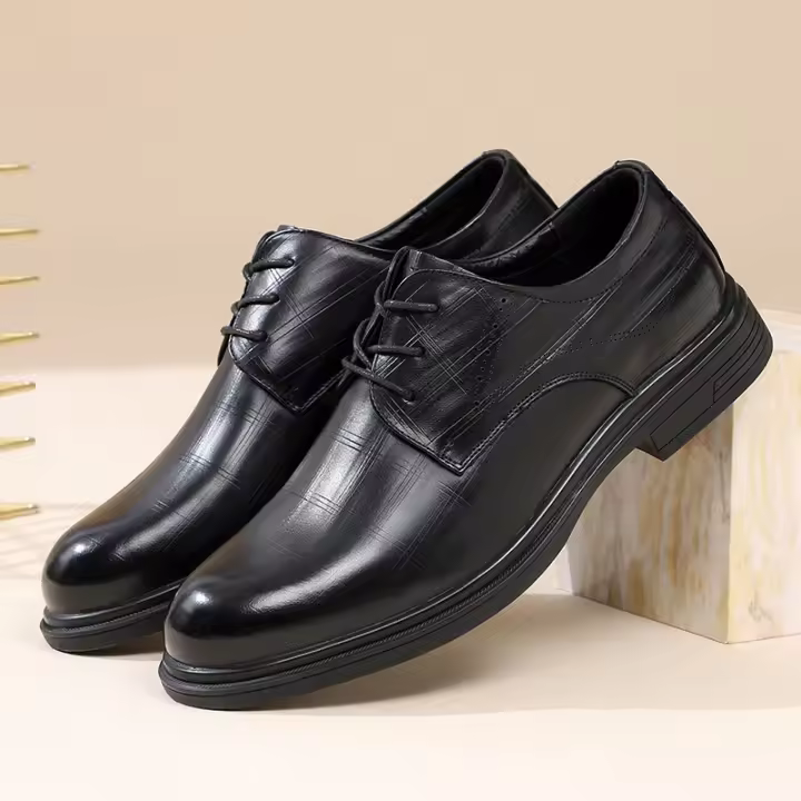 Zapatos de cuero de alta gama para hombres Estilo británico versátil Nuevo modelo primavera - 1