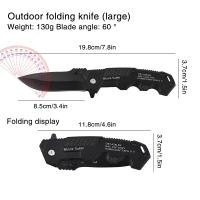 Cuchillo plegable multifuncional de alta dureza para hombres, herramienta de supervivencia de autodefensa, Camping al aire libre, cuchillo de supervivencia EDC - details 0