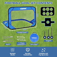 Portería de fútbol infantil plegable, portería de fútbol de jardín para juegos infantiles al aire libre plegable de 4 modos - details 2