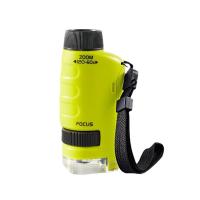 Microscopio de bolsillo Kit de juguetes científicos para niños 60-120x Mini microscopio de mano educativo con luces LED Juguetes para niños al aire libre - details 3