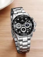 Reloj de hombre calendario correa de acero resistente al agua luminoso - details 7