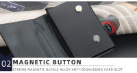 Cartera de Cuero de Calidad para Hombre, Cartera RFID Antirrobo, Billetera para Hombre,regalos para hombres - details 16