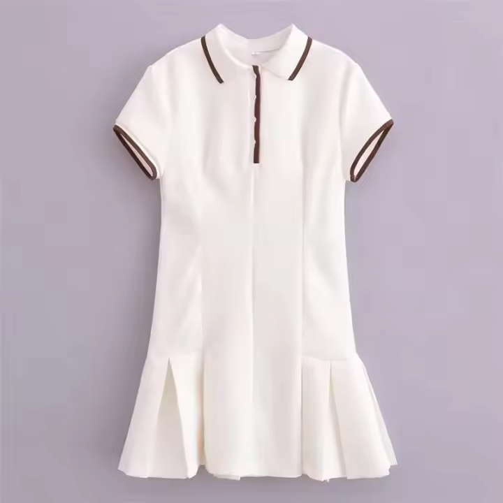 Elegante Vestido Mini Verano 2025 Moda Callejera Mujeres Ideal para Fiestas de Estudiantes - 1