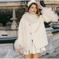 Abrigos elegantes con cuello de plumas para mujer, chaquetas informales lisas con una botonadura, prendas de vestir holgadas y elegantes para otoño - details 10