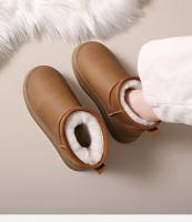 Zapatos de algodón para mujer, botas de nieve, zapatos informales, zapatos de alta calidad con terciopelo, botas cortas cálidas, botas desnudas de suela gruesa de un solo paso, novedad de 2024 - details 19
