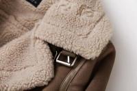 Chaqueta cálida de lana de cordero integrada de piel de ante, Otoño e Invierno - details 11