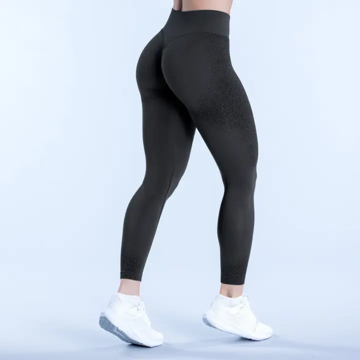 Leggings Sin Costuras de Cintura Alta Pantalones de Yoga de Compresión con Levantamiento de Cadera - 1